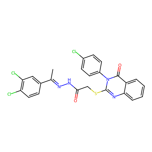 C24H17Cl3N4O2S structure