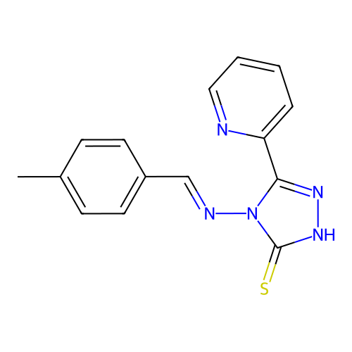 4-((4-Methylbenzylidene)amino)-5-(2-pyridinyl)-4H-1,2,4-triazole-3-thiol structure