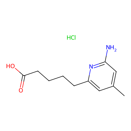 5-(6-Amino-4-methyl-2-pyridinyl)pentanoic acid hydrochloride structure