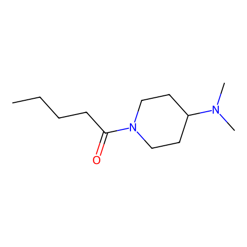 1-[4-(Dimethylamino)-1-piperidinyl]-1-pentanone structure