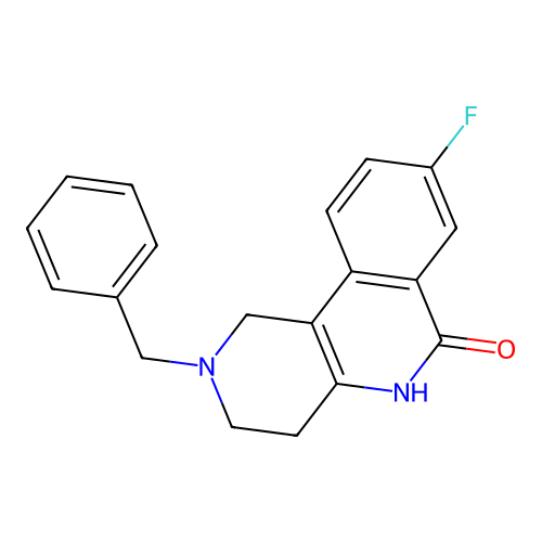 2-Benzyl-8-fluoro-1,3,4,5-tetrahydrobenzo[c][1,6]naphthyridin-6-one structure