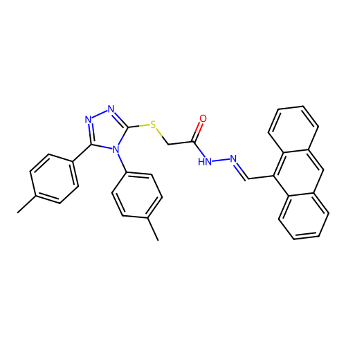 C33H27N5OS structure