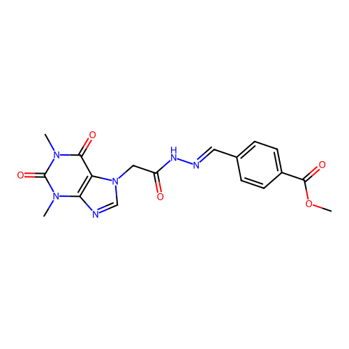 C18H18N6O5 structure