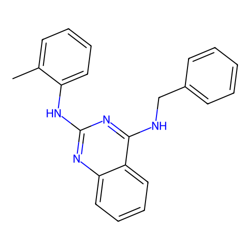 N4-benzyl-N2-(o-tolyl)quinazoline-2,4-diamine structure