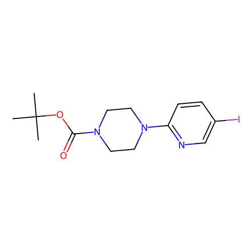 tert-Butyl 4-(5-iodopyridin-2-yl)piperazine-1-carboxylate structure