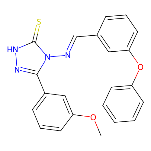 5-(3-Methoxyphenyl)-4-((3-phenoxybenzylidene)amino)-4H-1,2,4-triazole-3-thiol structure