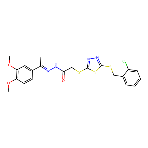 C21H21ClN4O3S3 structure