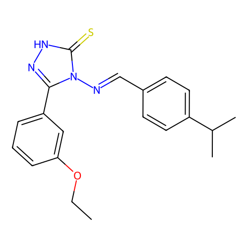 5-(3-Ethoxyphenyl)-4-((4-isopropylbenzylidene)amino)-4H-1,2,4-triazole-3-thiol structure