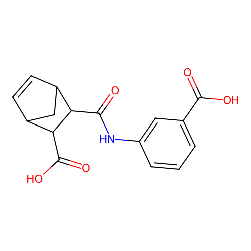 3-[(3-Carboxyphenyl)carbamoyl]bicyclo[2.2.1]hept-5-ene-2-carboxylic acid structure