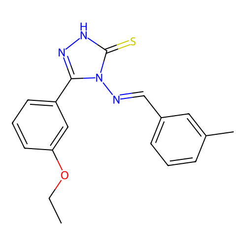 5-(3-Ethoxyphenyl)-4-((3-methylbenzylidene)amino)-4H-1,2,4-triazole-3-thiol structure