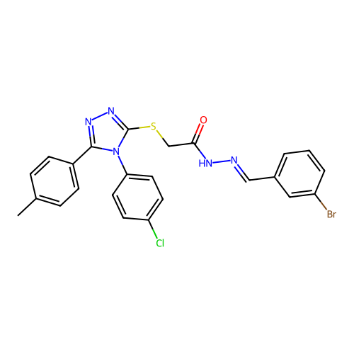 C24H19BrClN5OS structure
