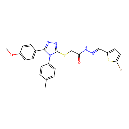 C23H20BrN5O2S2 structure