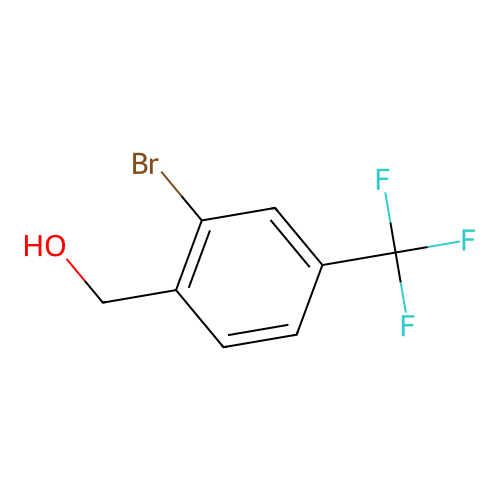 [2-Bromo-4-(trifluoromethyl)phenyl]methanol structure