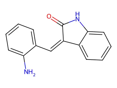 3-[(Z)-(2-aminophenyl)methylidene]-1H-indol-2-one structure