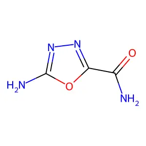 5-Amino-1,3,4-oxadiazole-2-carboxamide structure