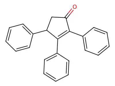 2-Cyclopenten-1-one, 2,3,4-triphenyl- structure