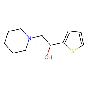 2-Piperidino-1-(2-thienyl)-1-ethanol structure