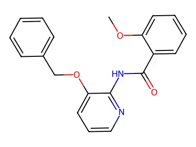 2-methoxy-N-(3-phenylmethoxypyridin-2-yl)benzamide structure