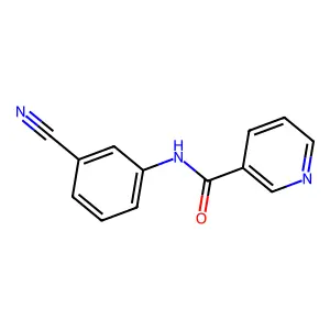 N-(3-cyanophenyl)pyridine-3-carboxamide structure