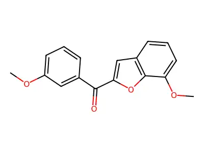7-Methoxy-2-(3-methoxybenzoyl)benzofuran structure