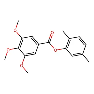 2,5-Dimethylphenyl 3,4,5-trimethoxybenzoate structure