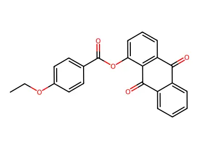 9,10-Dioxo-9,10-dihydro-1-anthracenyl 4-ethoxybenzoate structure