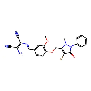 C23H19BrN6O3 structure