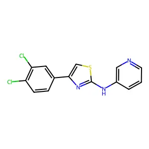 (4-(3,4-Dichlorophenyl)(2,5-thiazolyl))-3-pyridylamine structure