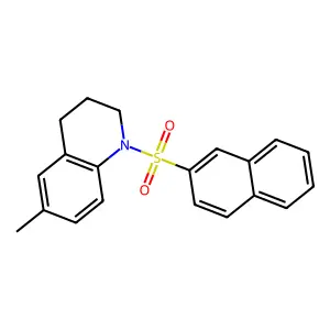 6-Methyl-1-(naphthalene-2-sulfonyl)-1,2,3,4-tetrahydroquinoline structure
