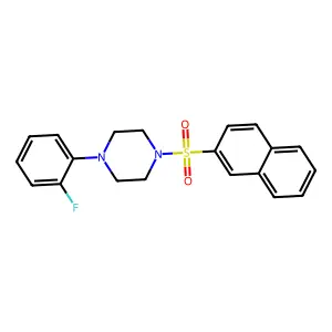 1-(2-Fluorophenyl)-4-(2-naphthylsulfonyl)piperazine structure