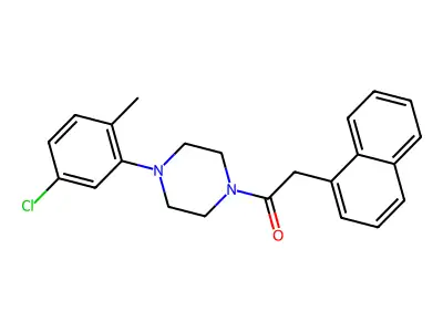 1-[4-(5-Chloro-2-methylphenyl)piperazin-1-yl]-2-naphthalen-1-ylethanone structure