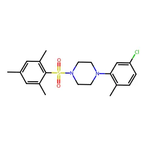 1-(5-Chloro-2-methylphenyl)-4-(mesitylsulfonyl)piperazine structure