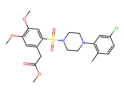 C22H27ClN2O6S structure