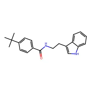 4-tert-butyl-N-[2-(1H-indol-3-yl)ethyl]benzamide structure