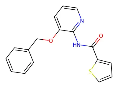 N-[3-(benzyloxy)pyridin-2-yl]thiophene-2-carboxamide structure