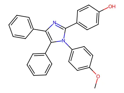 4-[1-(4-methoxyphenyl)-4,5-diphenyl-1H-imidazol-2-yl]phenol structure