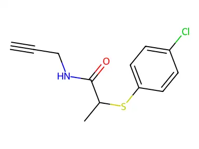 2-[(4-chlorophenyl)sulfanyl]-N-(prop-2-yn-1-yl)propanamide structure