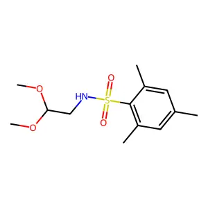 N-(2,2-dimethoxyethyl)-2,4,6-trimethylbenzene-1-sulfonamide structure