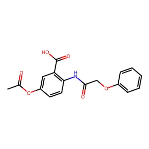 5-(Acetyloxy)-2-[(phenoxyacetyl)amino]benzoic acid structure