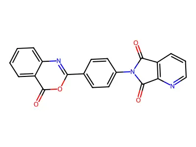 6-[4-(4-Oxo-3,1-benzoxazin-2-yl)phenyl]pyrrolo[3,4-b]pyridine-5,7-dione structure