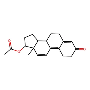 17beta-Acetoxyestra-4,9,11-trien-3-one structure