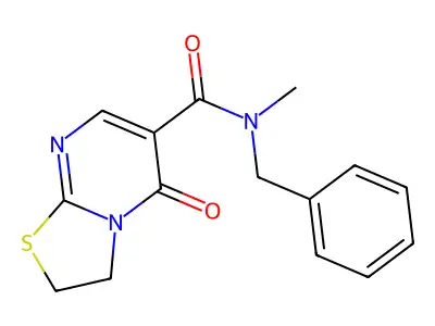 N-benzyl-N-methyl-5-oxo-3,5-dihydro-2H-thiazolo[3,2-a]pyrimidine-6-carboxamide structure
