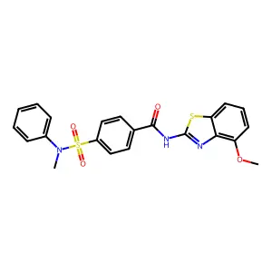 N-(4-methoxy-1,3-benzothiazol-2-yl)-4-[methyl(phenyl)sulfamoyl]benzamide structure
