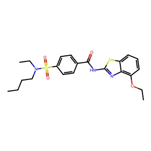 4-[butyl(ethyl)sulfamoyl]-N-(4-ethoxy-1,3-benzothiazol-2-yl)benzamide structure
