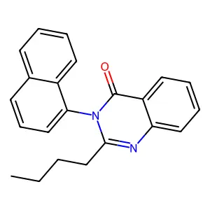 2-Butyl-3-naphthalen-1-ylquinazolin-4-one structure