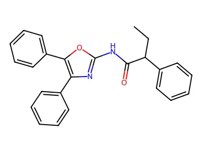 N-(4,5-diphenyl-1,3-oxazol-2-yl)-2-phenylbutanamide structure