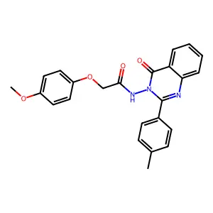 2-(4-methoxyphenoxy)-N-[2-(4-methylphenyl)-4-oxoquinazolin-3(4H)-yl]acetamide structure