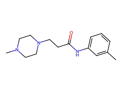 N-(3-methylphenyl)-3-(4-methylpiperazin-1-yl)propanamide structure