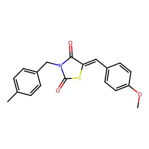 5-(4-Methoxybenzylidene)-3-(4-methylbenzyl)-1,3-thiazolidine-2,4-dione structure