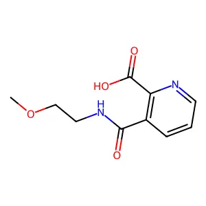 3-(N-(2-Methoxyethyl)carbamoyl)pyridine-2-carboxylic acid structure